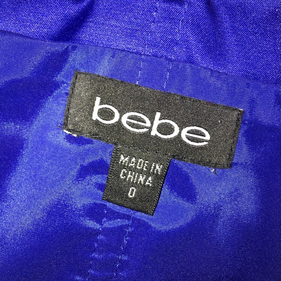 Bebe Royal Blue Off-the-Shoulder Corset Size 0 - Picture 4 of 5